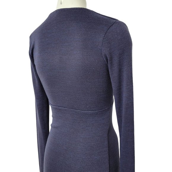 Aritzia Wilfred Free Abby Dress Blue Marled Size XS - Picture 5 of 8